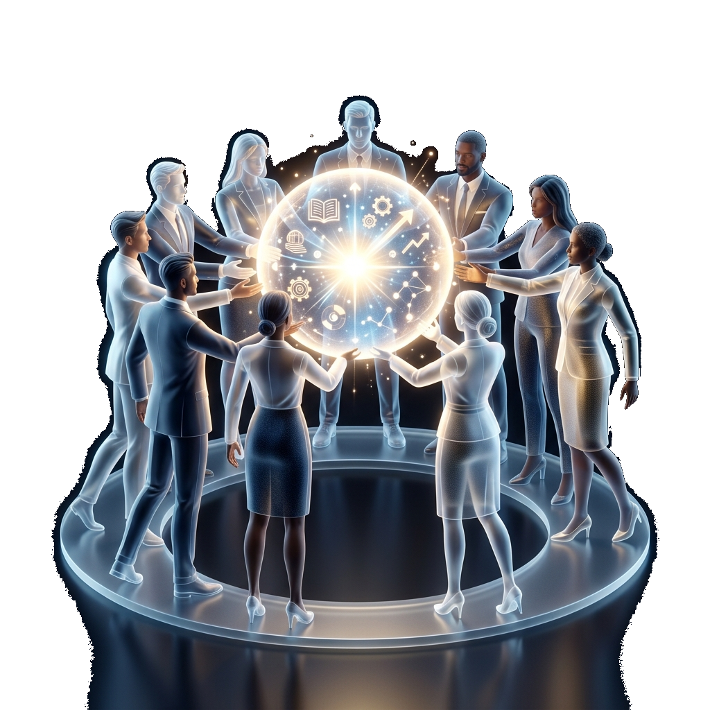 Don't talk about a career issue alone; Bring together the right people, resources, languages ​​and generations in the same circle. anlatım görseli