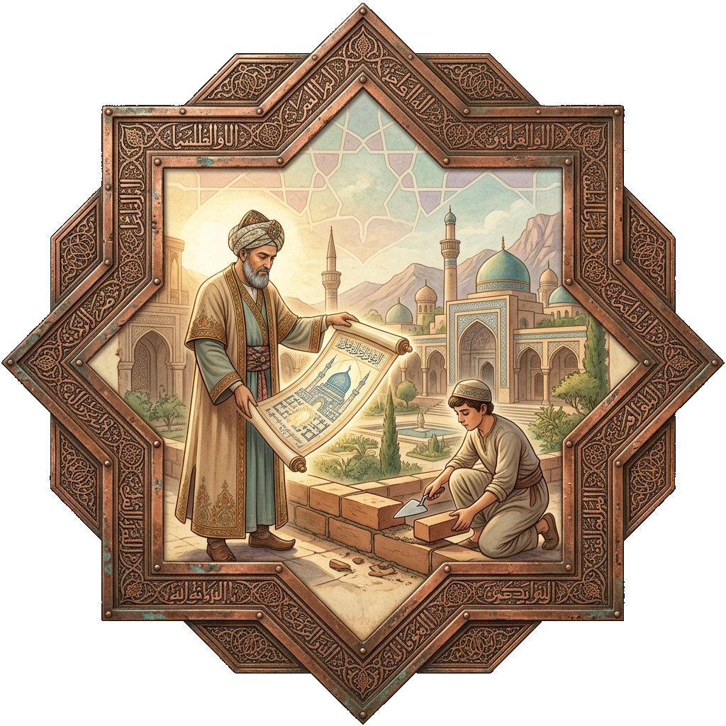 ADAB, Allah’ın bildirdiğidir. EDEB, kulun o bildirilene göre davranmasıdır. anlatım görseli
